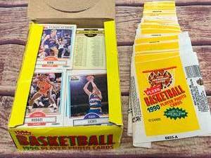 Boxof 1990 Fleer Basketball Cards