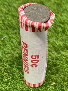 Unsearched Roll of Wheat Pennies