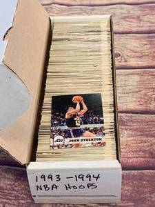 Box of 1993--94 NBA Hoops Basketball Cards