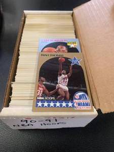 Box of 1990-91 NBA Hoops Cards