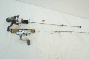 lot 196 image: ice fishing poles