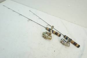 lot 197 image: ice fishing poles