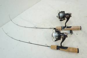 lot 203 image: ice fishing poles