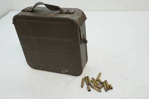 lot 21 image: Military Ammo Can ,Brass