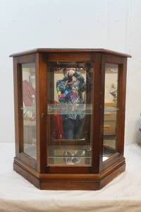 lot 83 image: wood  Floor display cabinet