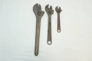 lot 245 image: adjustable wrenches
