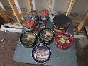 Lot of Christmas  Winter Decorative Tins
