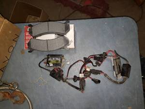 Pair of Brake Pads and 2004 Chevy Fog Lights