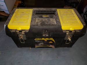 Plastic Stanley Toolbox with Contents