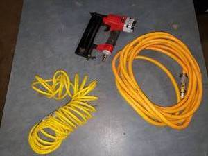 Air Compressor Hoses and Brad Nailer