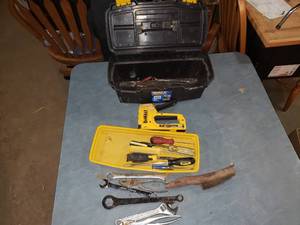 Plastic Toolbox with Contents