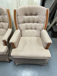 Pair of Swivel Rocking Chairs