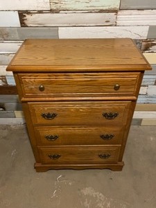Four Drawer Wood Dresser