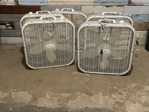 Lasko Box Fans (lot of 5)