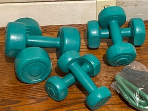 Dumbbell Weights and Exercise Bands