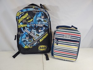New Batman Backpack and New Fulton Bag Co Lunchbox