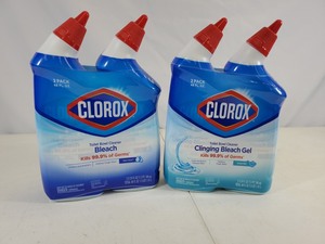 4 New Bottles of Clorox Toilet Bowl Cleaner with Bleach