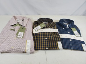 3 New Mens Long Sleeve Button Down Shirts