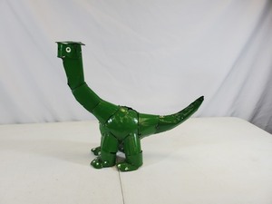 New Handmade Recycled Metal Garden Art Dinosaur