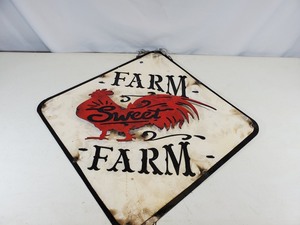 New Handmade Recycled Metal Farm Sweet Farm Sign