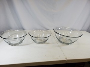 3 New Anchor Hocking Glass Bowls