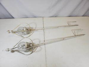 2 New Solar Garden Lights on Poles