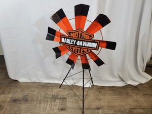 Recycled Metal Harley Wind Mill