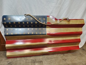 Recycled Metal American Flag