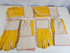 6 New Pairs Utility Work Gloves