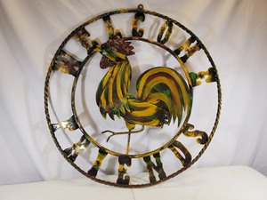 New Handmade Recycled Metal Welcome Friends Sign