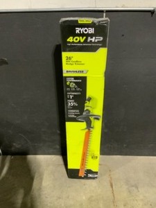 RYOBI 40V HP Brushless 26 in. Cordless Battery Hedge Trimmer (Tool Only). See Pictures