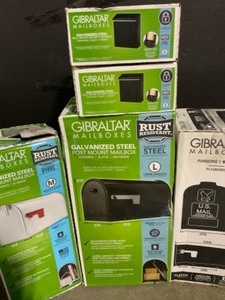 Assorted Architectural Mailboxes and Gibraltars Mailboxes & Mounts. Various Kinds & Sizes. See Pictures