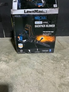 Lawnmaster NO-PULL 175 MPH 470 CFM 31cc Gas with Electronic Start Backpack Leaf Blower. See Pictures