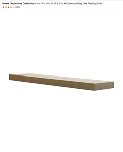 Home Decorators Collection 1418 in. L x 1.75 in. W Profile Floating White Ledge (2-Piece) & Other SizesColors of Floating Shelves. See Pictures