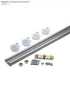 Onward 96 in. & 72 in. Steel Bypass Door Hardware Kits. See Pictures