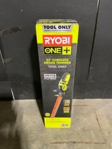 RYOBI ONE 18V 22 in. Cordless Battery Hedge Trimmer (Tool Only). See Pictures