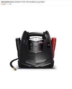Schumacher Battery Extender 12-Volt, 750 Amp Battery Jump Starter. See Pictures