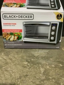 BLACKDECKER 1500 W 6-Slice Stainless Steel Toaster Oven with Built-In Timer. See Pictures