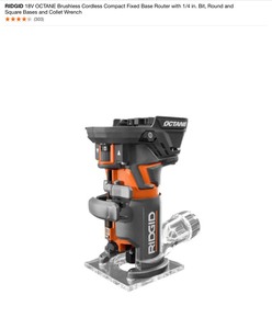 RIGID Compact Router, Circular Saw, Speaker, Brad-Nailer & More Various Conditions. See Pictures