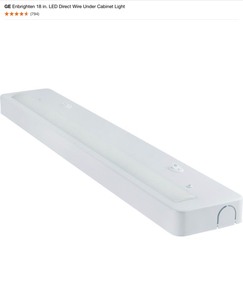 GE Enbrighten 18 in. LED Under-Cabinet Lights & Other BrandedSized Cabinet Lights & Mr. Beams Outdoor Security Lights. See Pictures