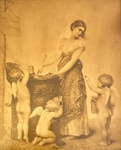 lot 71 image: Adorable Vintage Italian Black and White Print