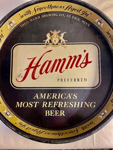 lot 91 image: Vintage Hamms Beer Tray