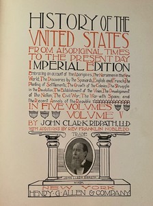 lot 16 image: Ridpath History of the United States Volumes 1-5