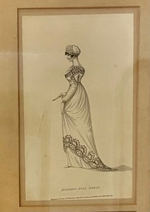 lot 166 image: Framed Vintage Fashion Prints