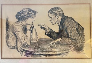 lot 251 image: Vintage Framed Print by Charles Dana Gibson