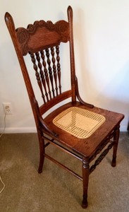 lot 113 image: Pressed Back Vintage Chair