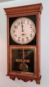 lot 116 image: Regulator Wall Clock