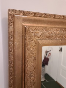 lot 132 image: Ornate Gold Wall Mirror