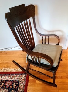 lot 131 image: Wooden Rocking Chair