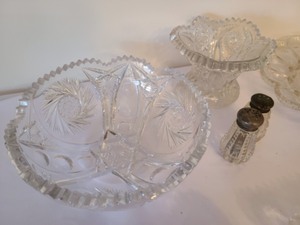 lot 148 image: Assorted Vintage CutPressed Glassware
